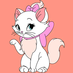 How to Draw Marie Cat Step by Step