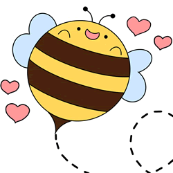 How to Draw a Bee Flying Step by Step