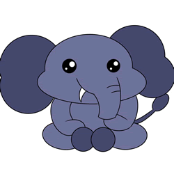 How to Draw a Baby Elephant Step by Step