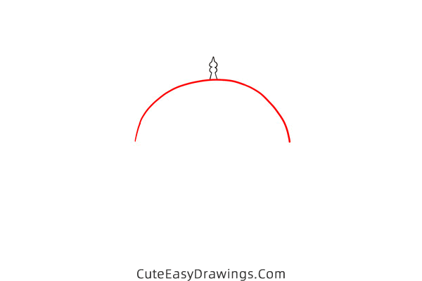 how to draw a mosque easy - www.cuteeasydrawings.com