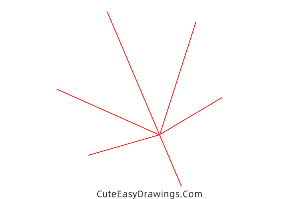 how to draw a maple leaf - www.cuteeasydrawings.com