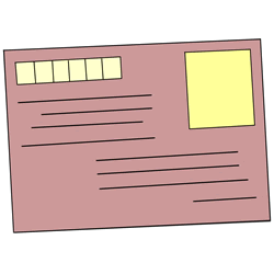 How to Draw a Postcard Step by Step