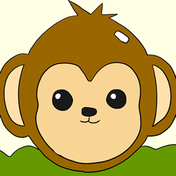 How to Draw a Monkey Face Step by Step