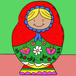 How to Draw a Matryoshka Doll Step by Step