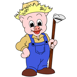 How to Draw a Pig from Three Little Pigs Step by Step