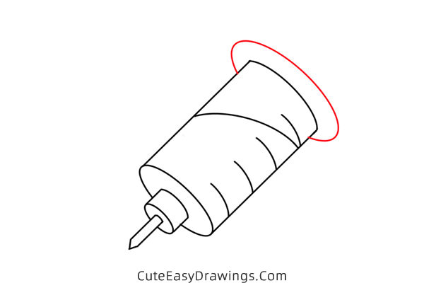 how to draw a syringe - www.cuteeasydrawings.com