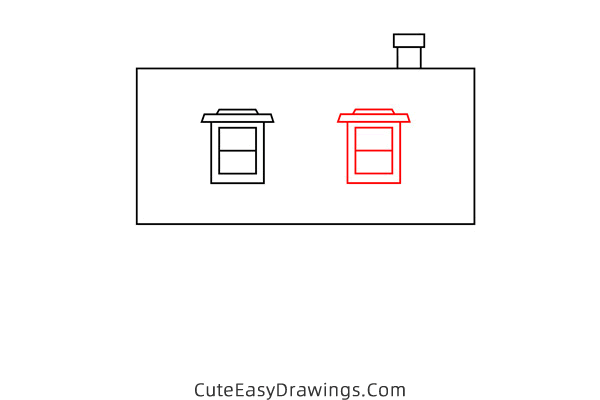 how to draw a small house easy - www.cuteeasydrawings.com