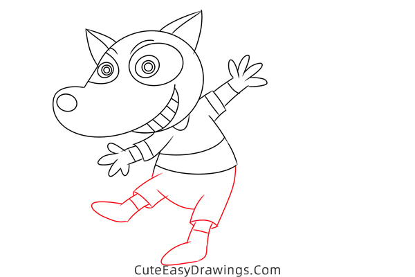 how to draw a cartoon raccoon - www.cuteeasydrawings.com