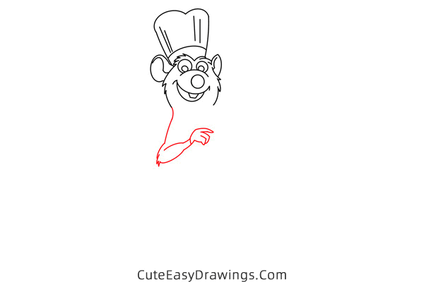 how to draw remy from ratatouille - www.cuteeasydrawings.com