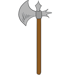 How to Draw a Battle Axe Step by Step