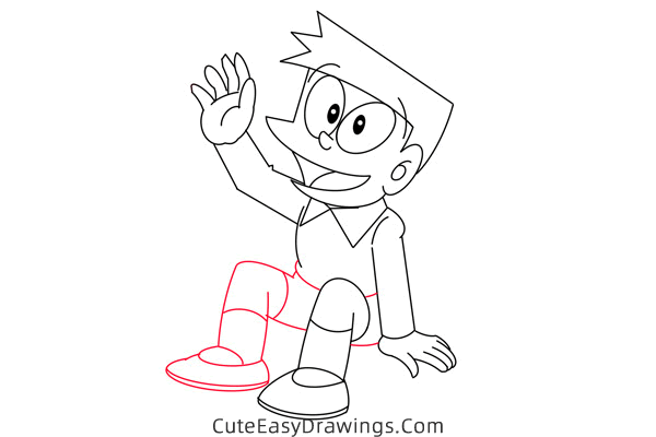 how to draw suneo honekawa from doraemon - www.cuteeasydrawings.com