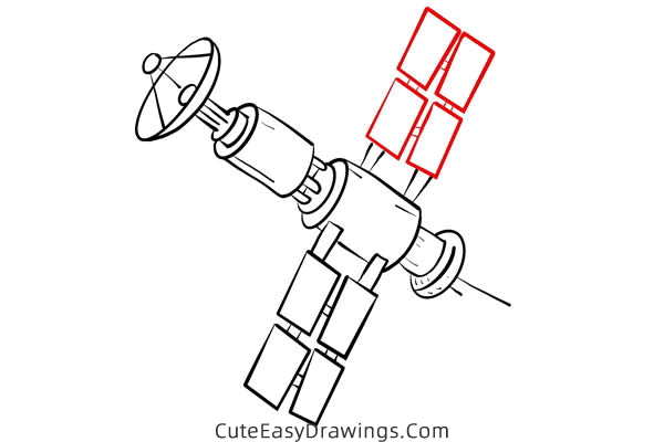 how to draw a satellite - www.cuteeasydrawings.com