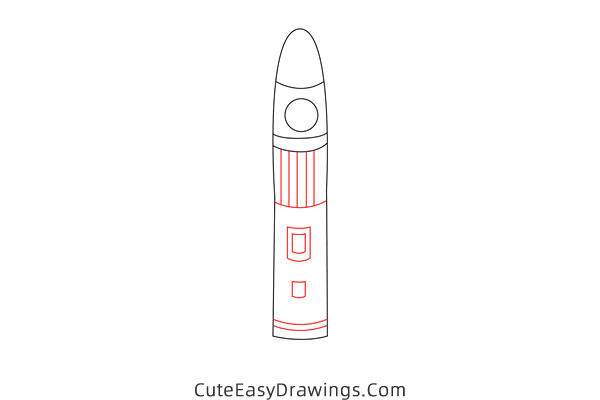 how to draw a space shuttle - www.cuteeasydrawings.com