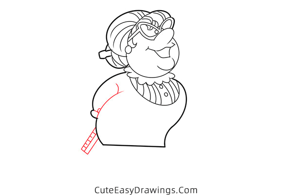 how to draw the teacher from frosty the snowman - www.cuteeasydrawings.com