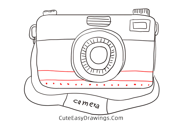 how to draw a camera - www.cuteeasydrawings.com