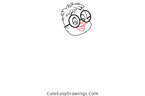 how to draw simon from alvin and the chipmunks - www.cuteeasydrawings.com