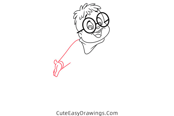 how to draw simon from alvin and the chipmunks - www.cuteeasydrawings.com