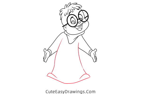 how to draw simon from alvin and the chipmunks - www.cuteeasydrawings.com