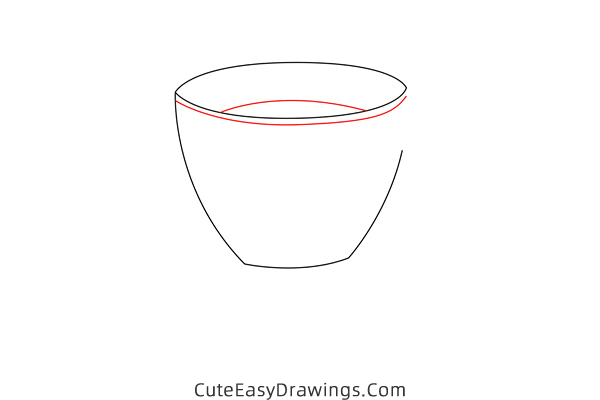 how to draw a teacup - www.cuteeasydrawings.com