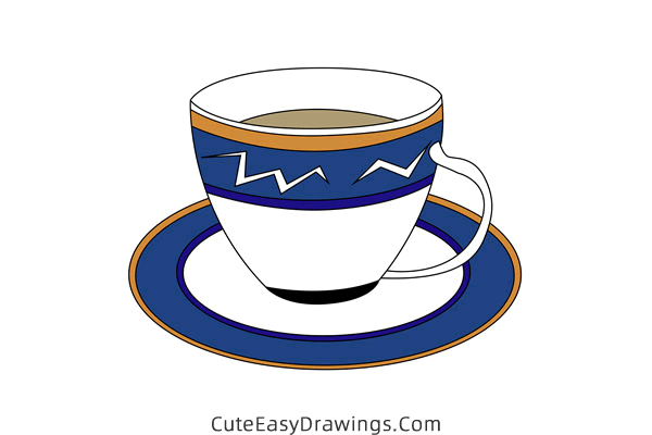 how to draw a teacup - www.cuteeasydrawings.com