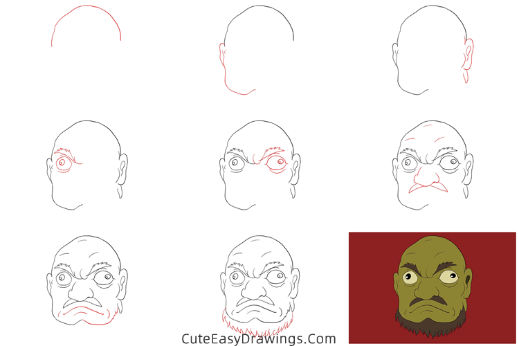 how to draw kashira from spirited away - www.cuteeasydrawings.com