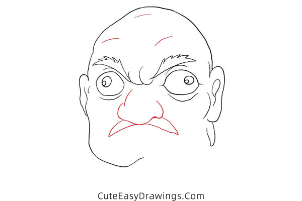 how to draw kashira from spirited away - www.cuteeasydrawings.com