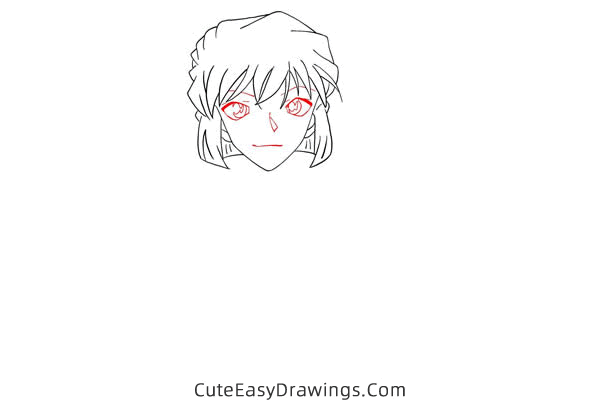 how to draw shiho miyano from detective conan - www.cuteeasydrawings.com