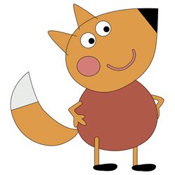 How to Draw Freddy Fox from Peppa Pig Step by Step