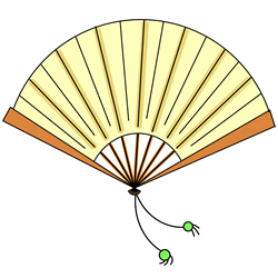 How to Draw a Hand Fan Step by Step
