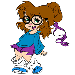 How to Draw Jeanette from Alvin and the Chipmunks Step by Step