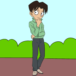 How to Draw Mitsuhiko Tsuburaya from Detective Conan Step by Step