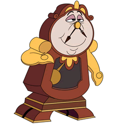 How to Draw Cogsworth from Beauty and the Beast Step by Step