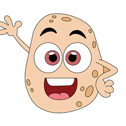 How to Draw a Cute Potato Step by Step