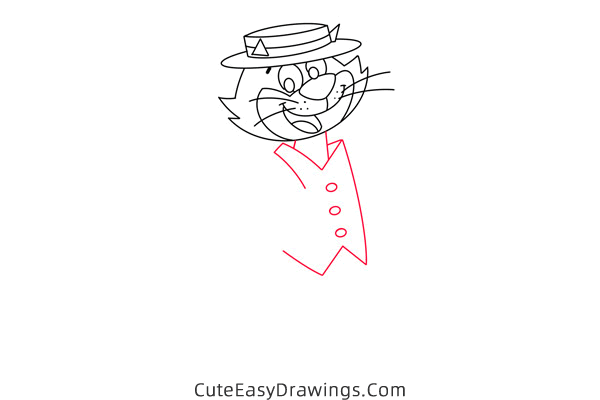 how to draw top cat - www.cuteeasydrawings.com