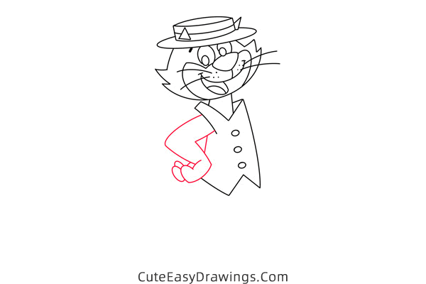 how to draw top cat - www.cuteeasydrawings.com