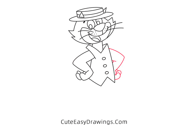 how to draw top cat - www.cuteeasydrawings.com