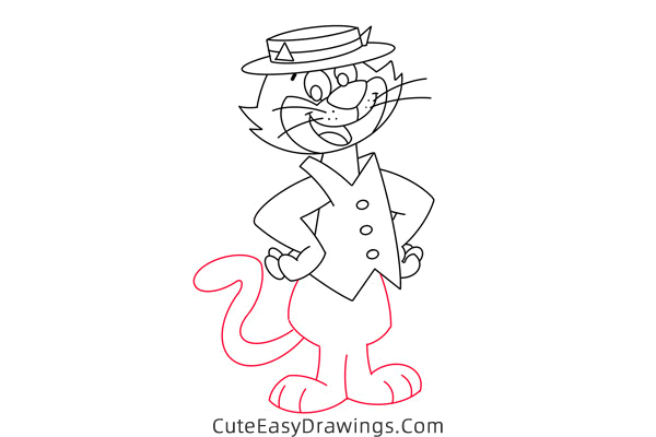 how to draw top cat - www.cuteeasydrawings.com