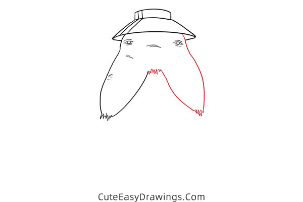 how to draw radish spirit from spirited away - www.cuteeasydrawings.com