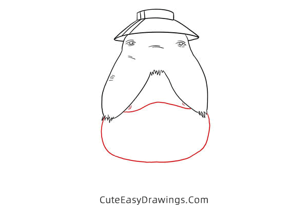 how to draw radish spirit from spirited away - www.cuteeasydrawings.com