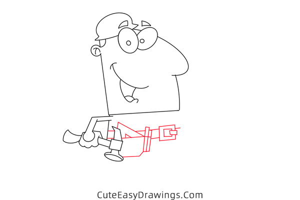 how to draw a construction worker - www.cuteeasydrawings.com