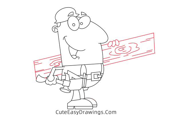 how to draw a construction worker - www.cuteeasydrawings.com