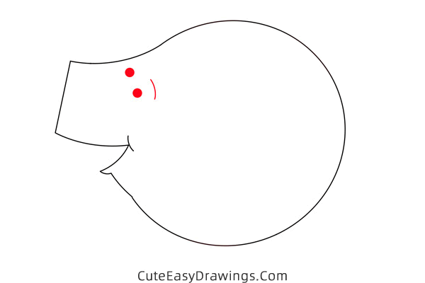 how to draw slim pig - www.cuteeasydrawings.com