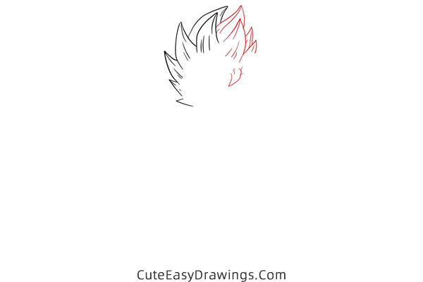 how to draw son goten from dragon ball - www.cuteeasydrawings.com