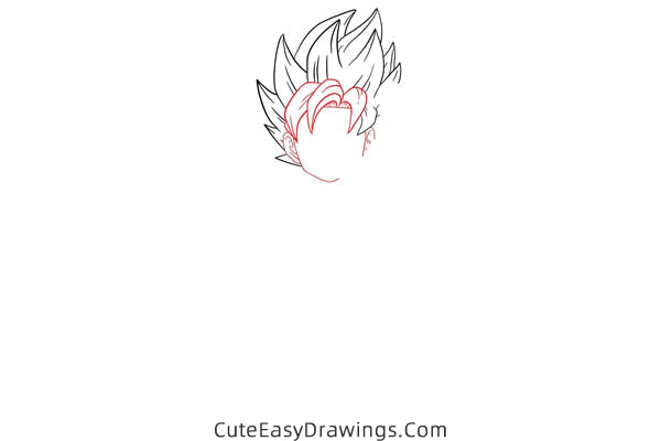how to draw son goten from dragon ball - www.cuteeasydrawings.com
