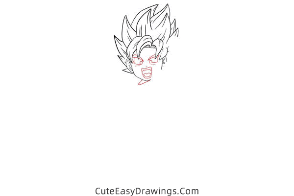 how to draw son goten from dragon ball - www.cuteeasydrawings.com