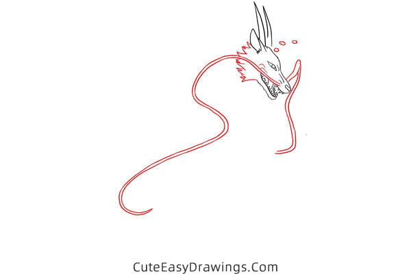 how to draw river spirit from spirited away - www.cuteeasydrawings.com