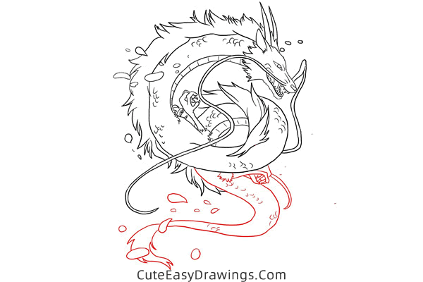 how to draw river spirit from spirited away - www.cuteeasydrawings.com