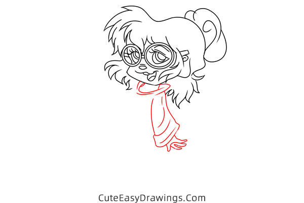 how to draw jeanette from alvin and the chipmunks - www.cuteeasydrawings.com