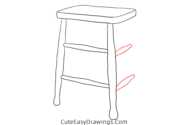 how to draw a high stool - www.cuteeasydrawings.com