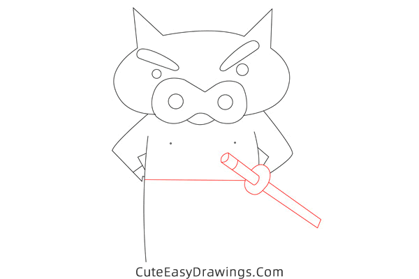 how to draw buriburizaemon from crayon shin chan - www.cuteeasydrawings.com